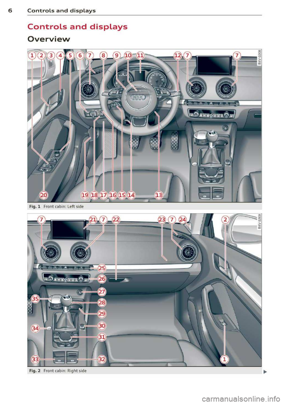 AUDI A3 2014 8V / 3.G Owners Manual 