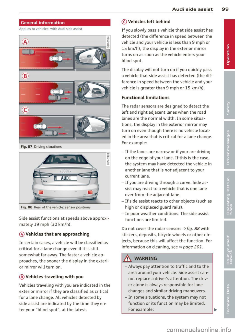 AUDI A3 SEDAN 2015 8V / 3.G Owners Manual AUDI A3 SEDAN 2015 8V / 3.G Owners Manual