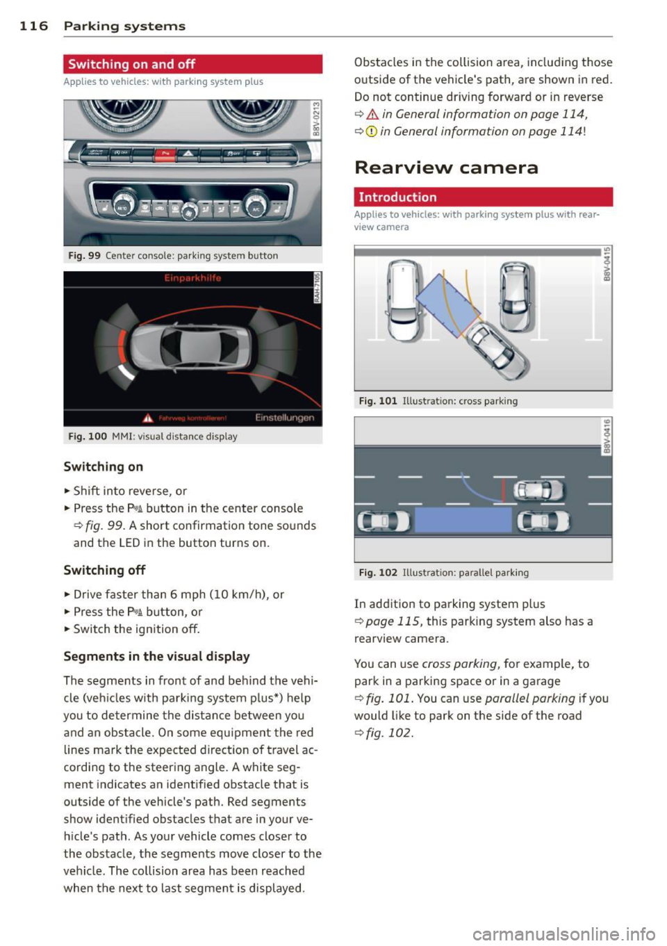 AUDI A3 SEDAN 2015 8V / 3.G Owners Manual 