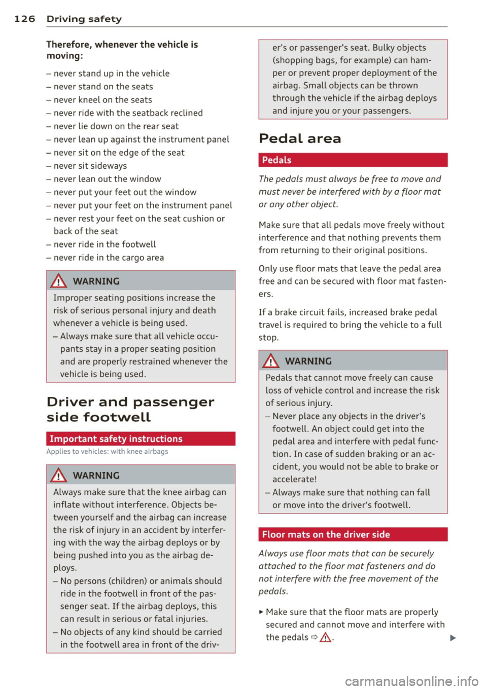 AUDI A3 SEDAN 2015 8V / 3.G Owners Manual 