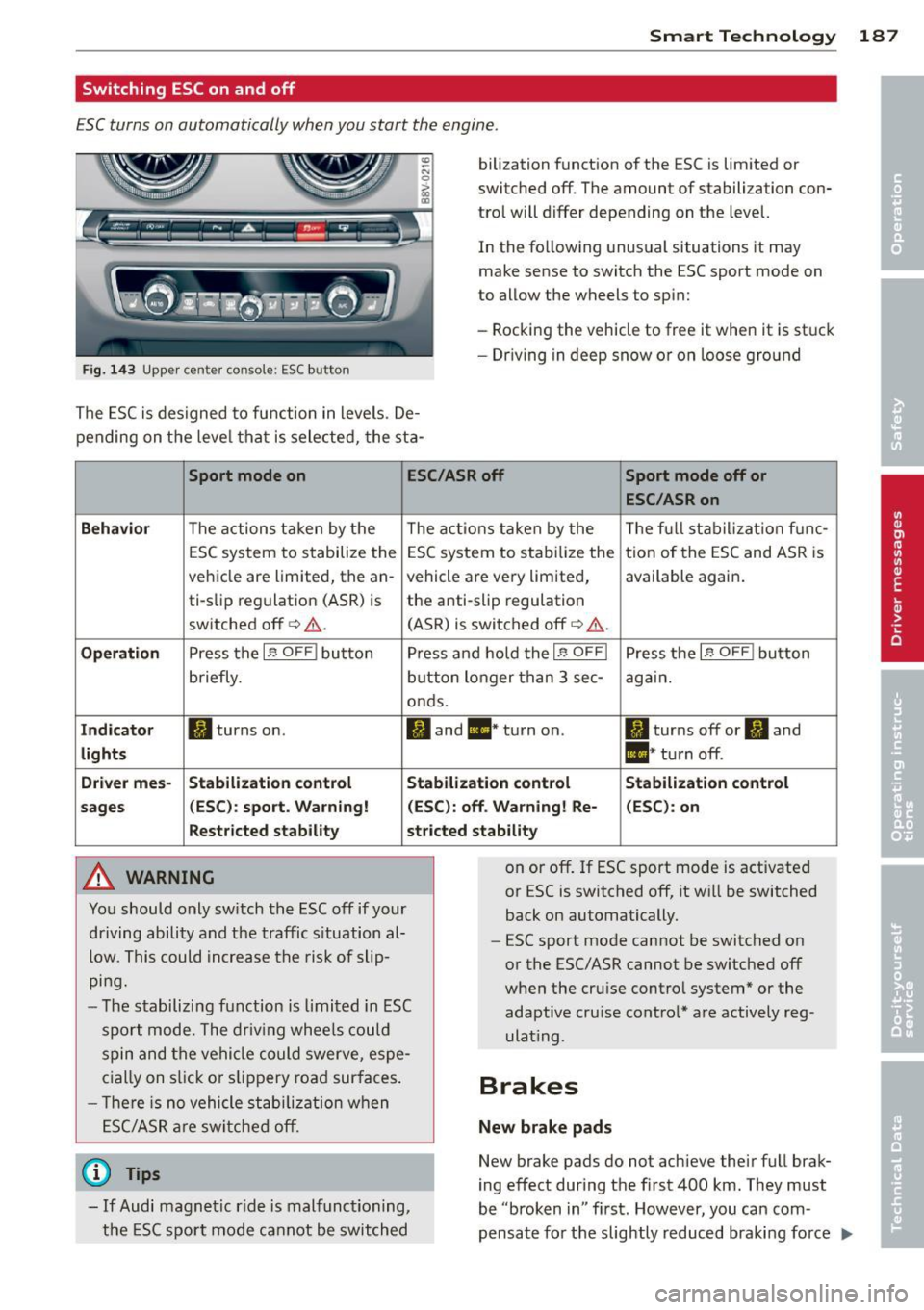 AUDI A3 SEDAN 2015 8V / 3.G Owners Manual AUDI A3 SEDAN 2015 8V / 3.G Owners Manual