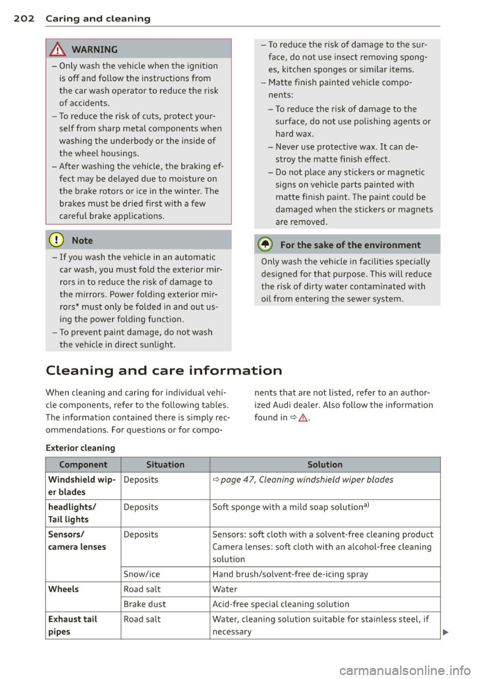 AUDI A3 SEDAN 2015 8V / 3.G Owners Manual 