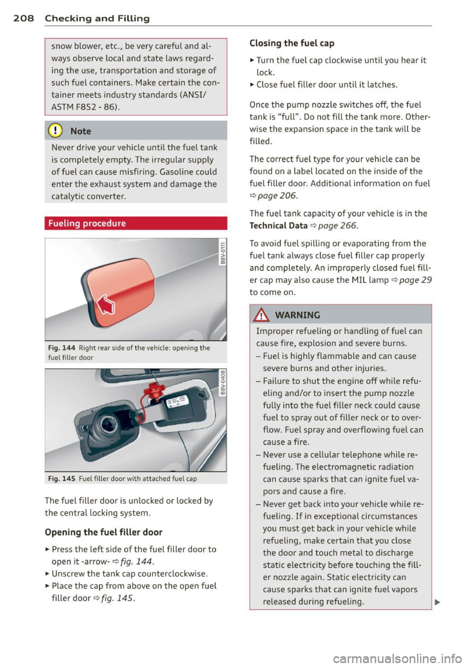 AUDI A3 SEDAN 2015 8V / 3.G Owners Manual 