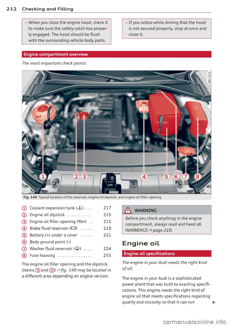 AUDI A3 SEDAN 2015 8V / 3.G Owners Manual 