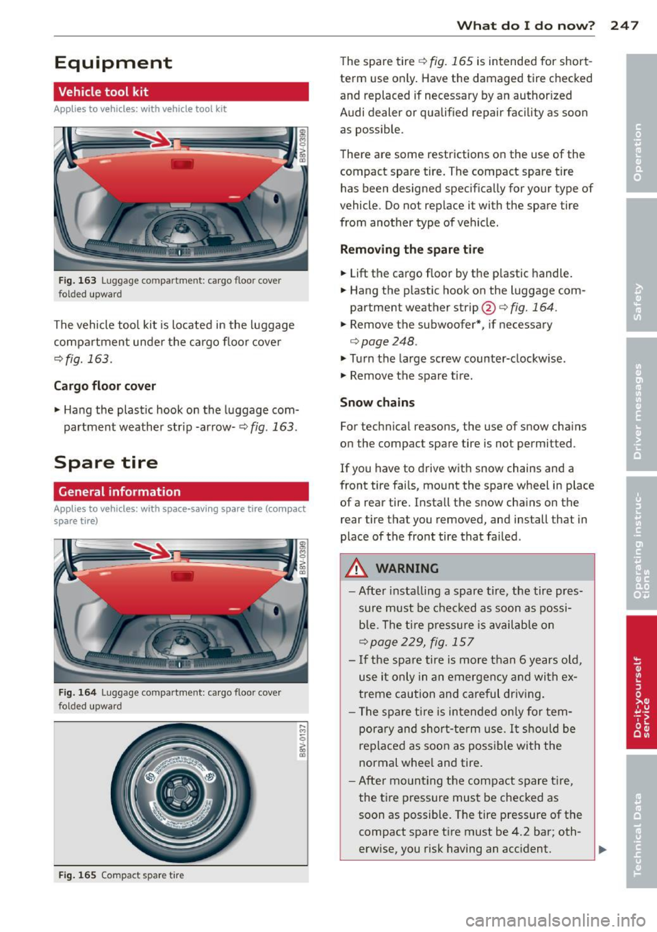 AUDI A3 SEDAN 2015 8V / 3.G Owners Manual AUDI A3 SEDAN 2015 8V / 3.G Owners Manual