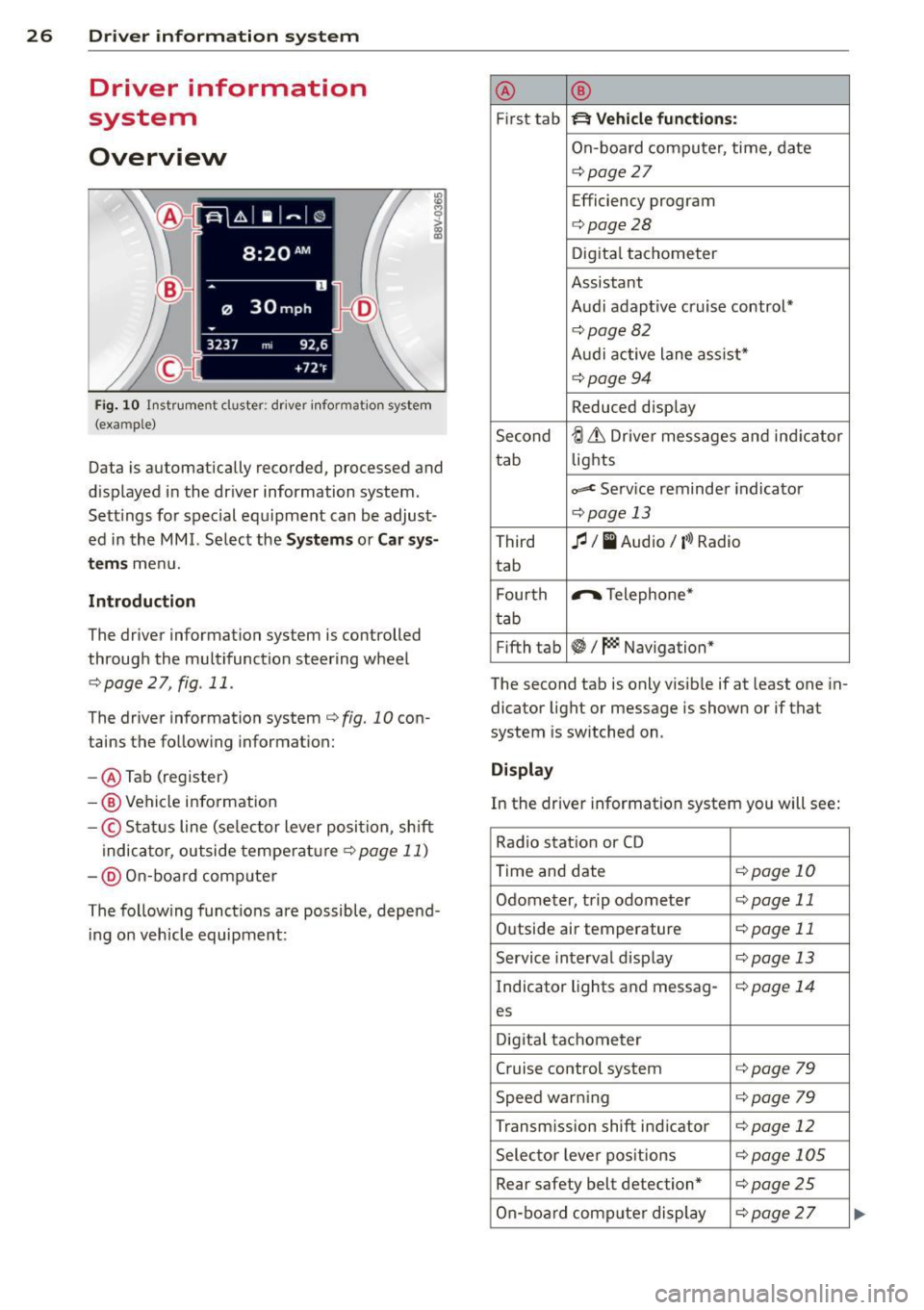 AUDI A3 SEDAN 2015 8V / 3.G Owners Manual 