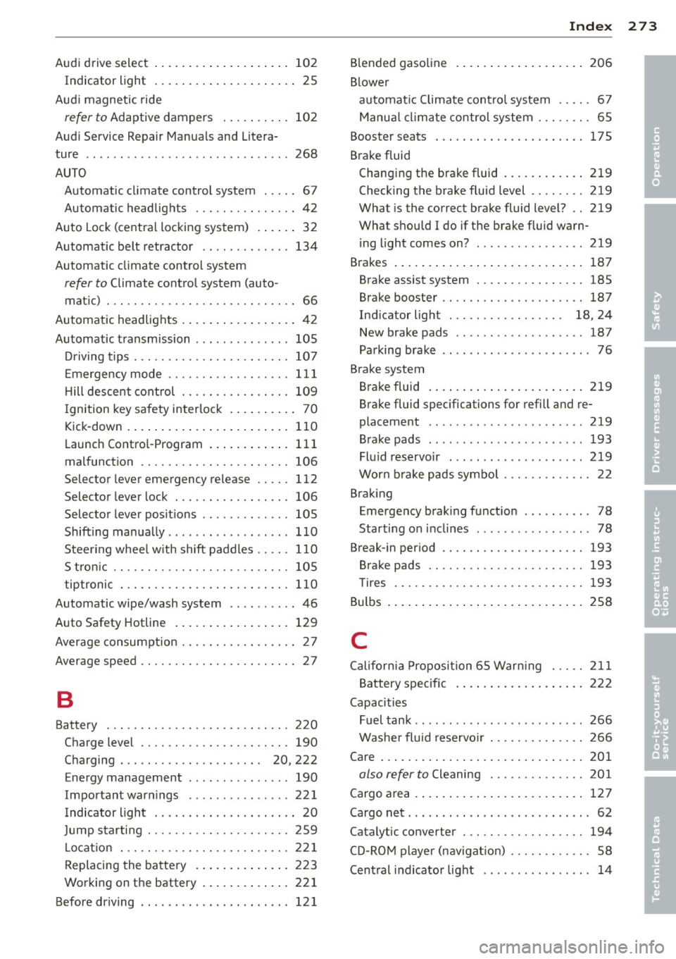 AUDI A3 SEDAN 2015 8V / 3.G Owners Manual AUDI A3 SEDAN 2015 8V / 3.G Owners Manual