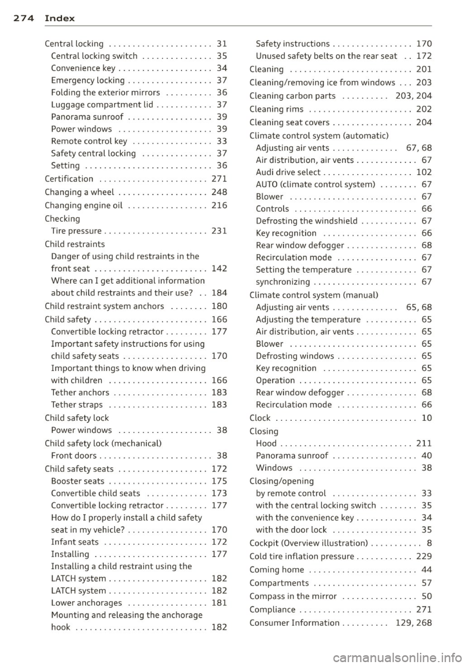 AUDI A3 SEDAN 2015 8V / 3.G Owners Manual 