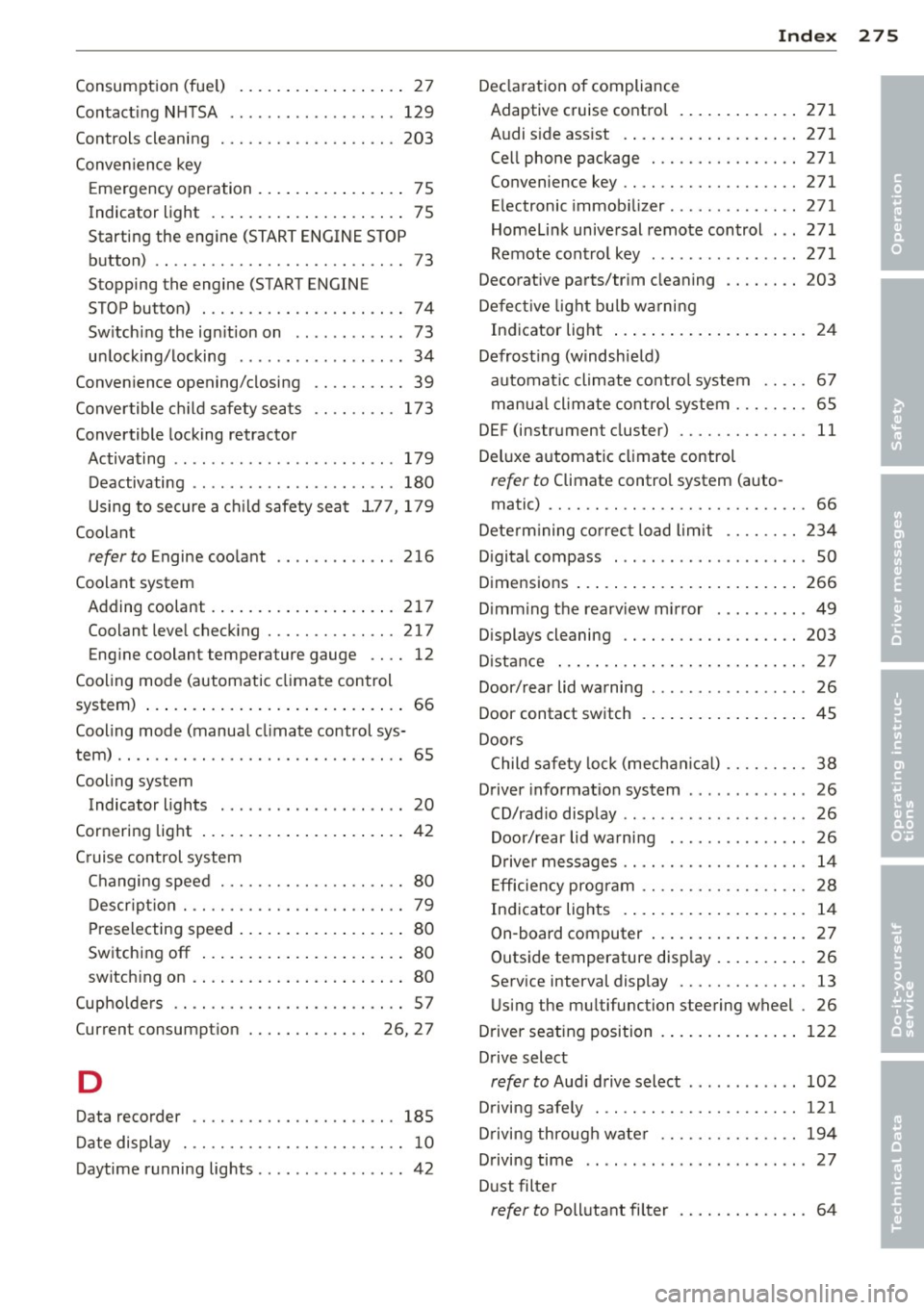 AUDI A3 SEDAN 2015 8V / 3.G Owners Manual 