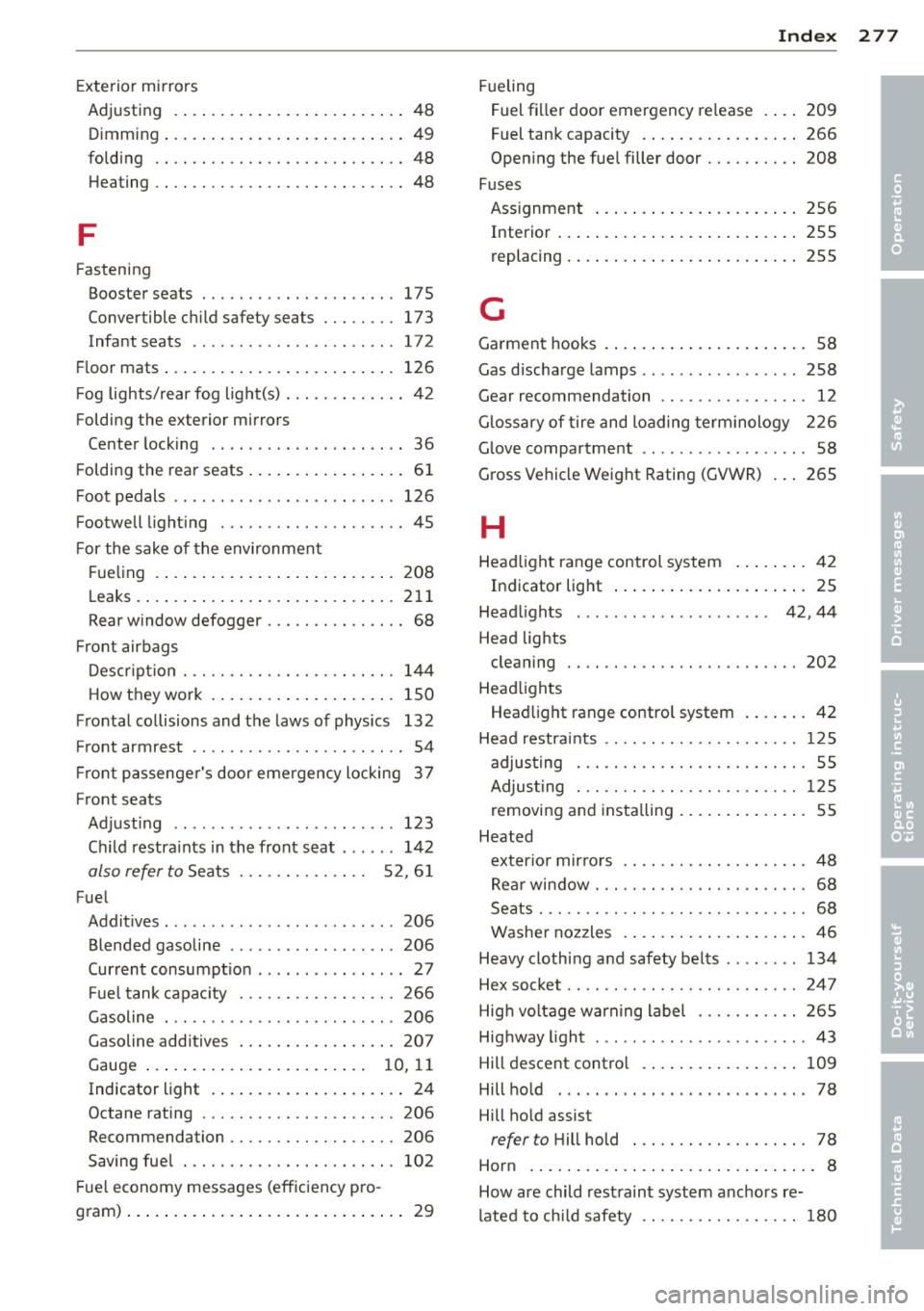 AUDI A3 SEDAN 2015 8V / 3.G Owners Manual 