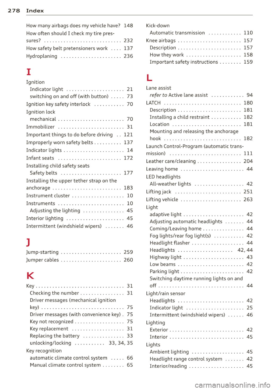 AUDI A3 SEDAN 2015 8V / 3.G Owners Manual 