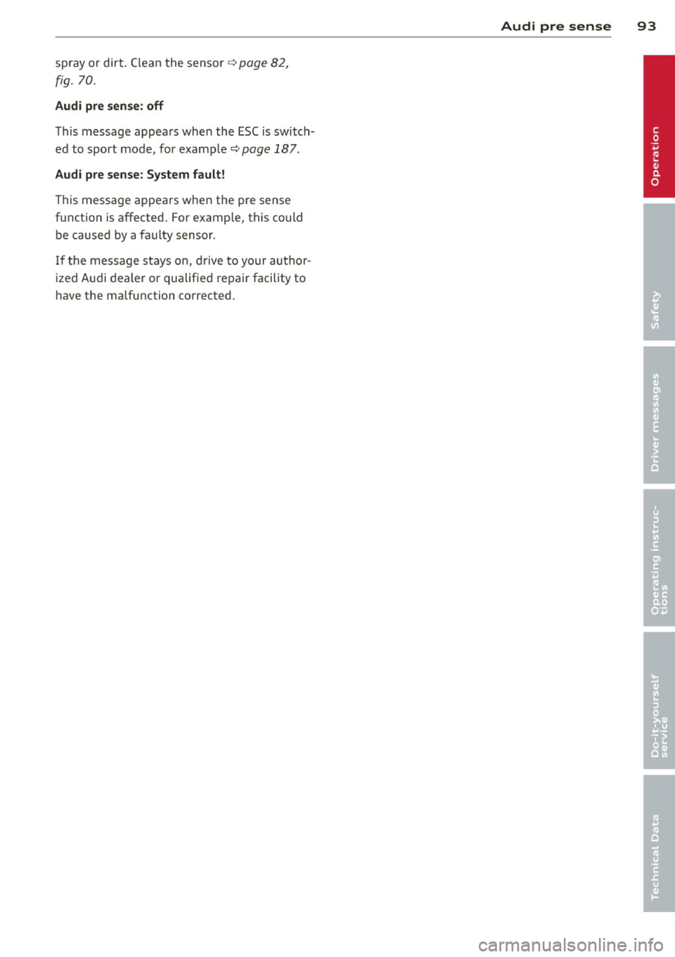 AUDI A3 SEDAN 2015 8V / 3.G Owners Manual AUDI A3 SEDAN 2015 8V / 3.G Owners Manual