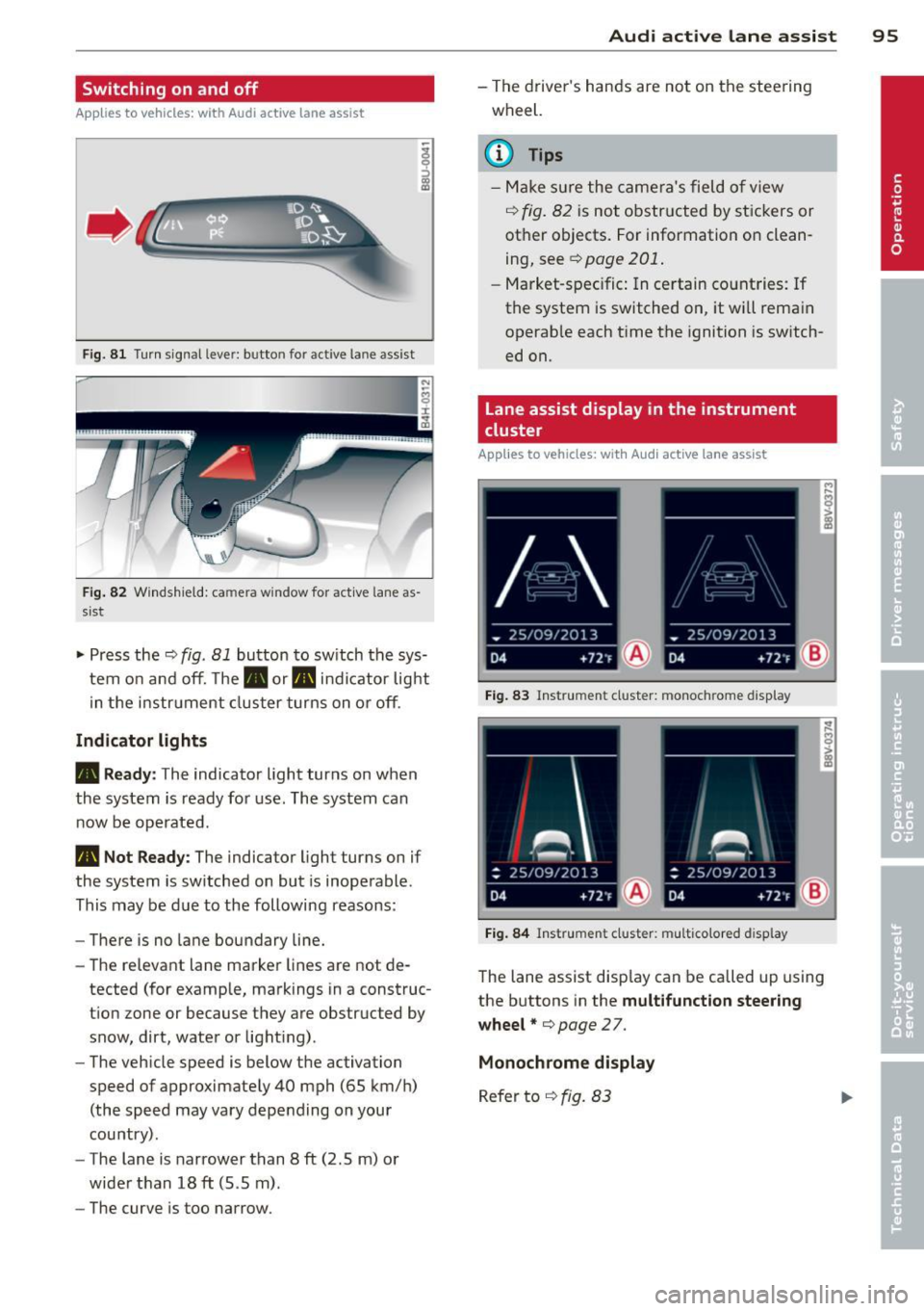 AUDI A3 SEDAN 2015 8V / 3.G Owners Manual 