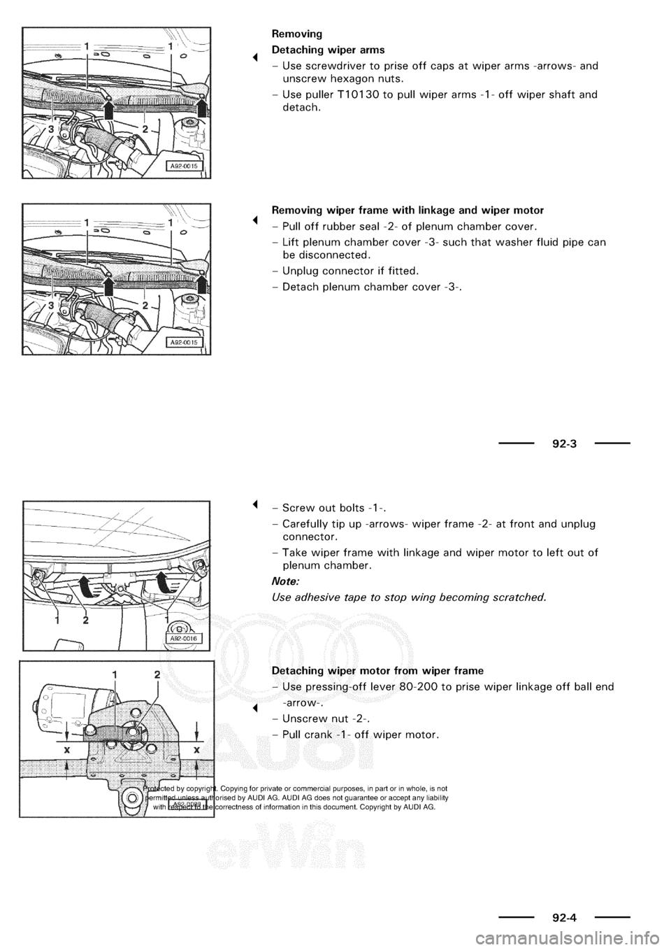AUDI A3 2001 8L / 1.G Electrical System Manual PDF 
