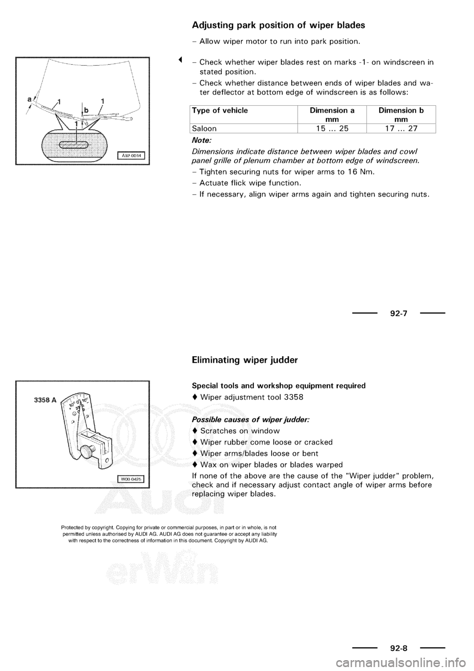 AUDI A3 1999 8L / 1.G Electrical System Manual PDF 