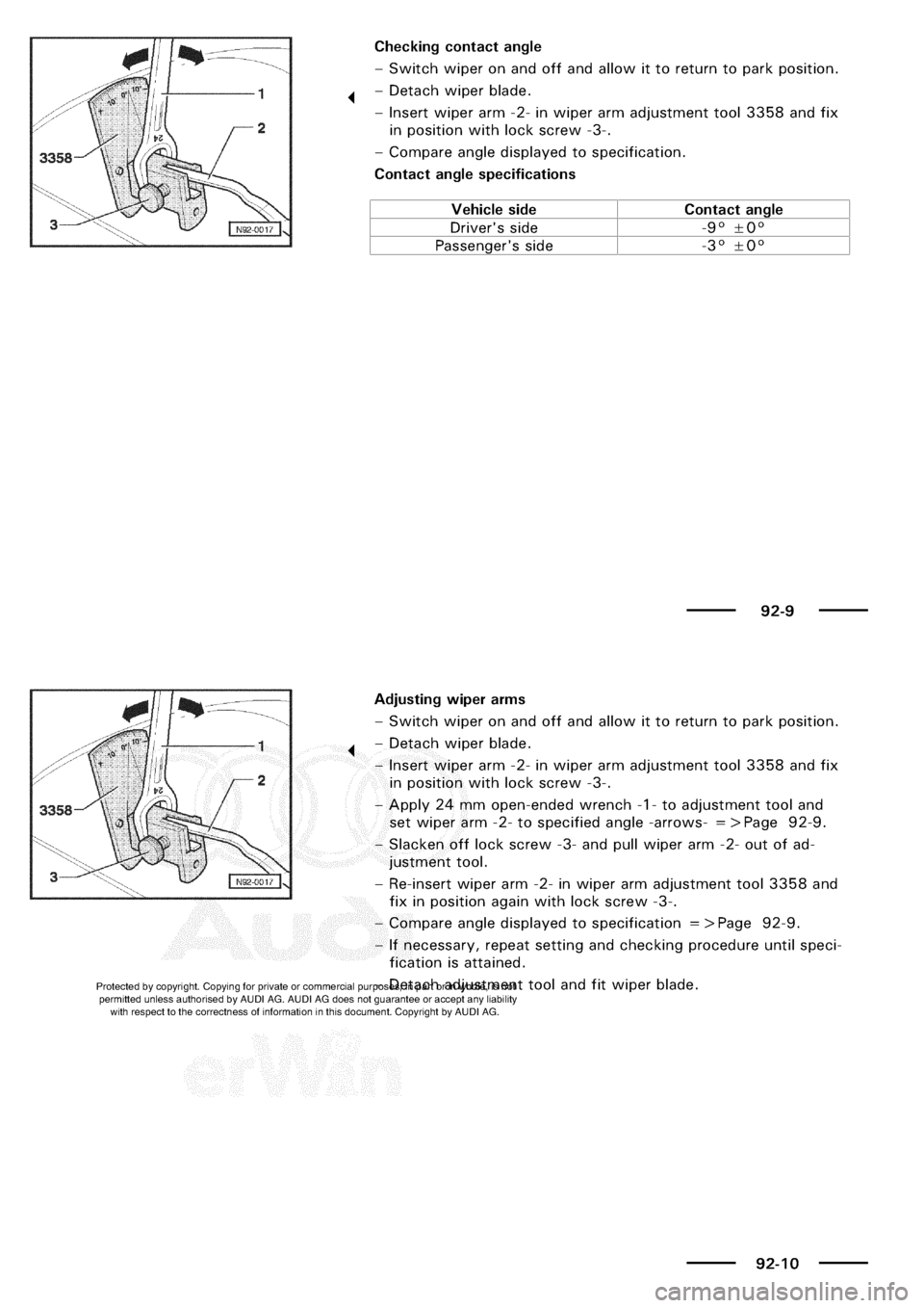 AUDI A3 1997 8L / 1.G Electrical System Manual PDF 