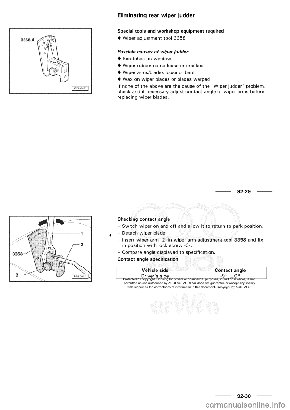 AUDI A3 1999 8L / 1.G Electrical System Manual Online 