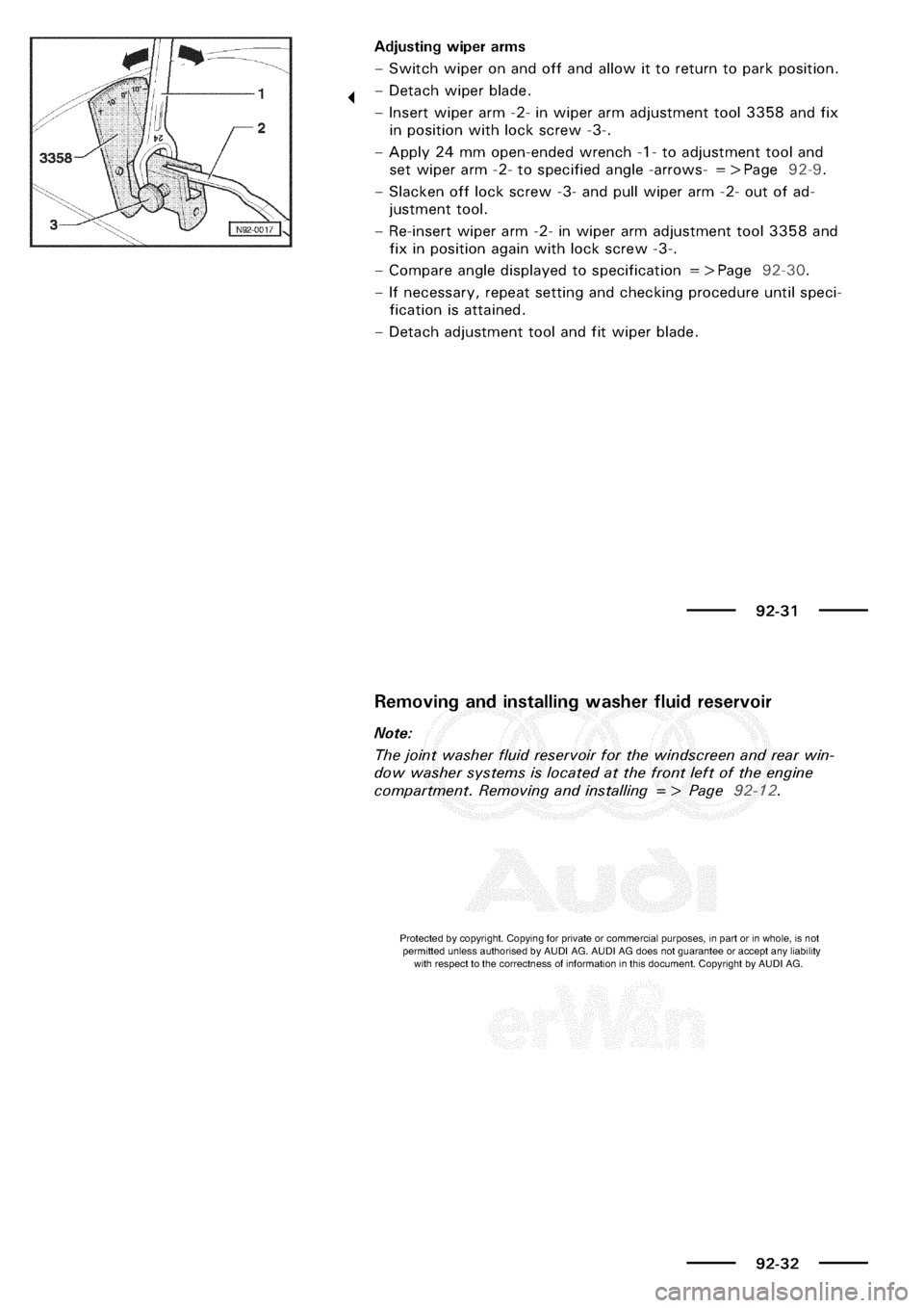 AUDI A3 2002 8L / 1.G Electrical System Manual Online 