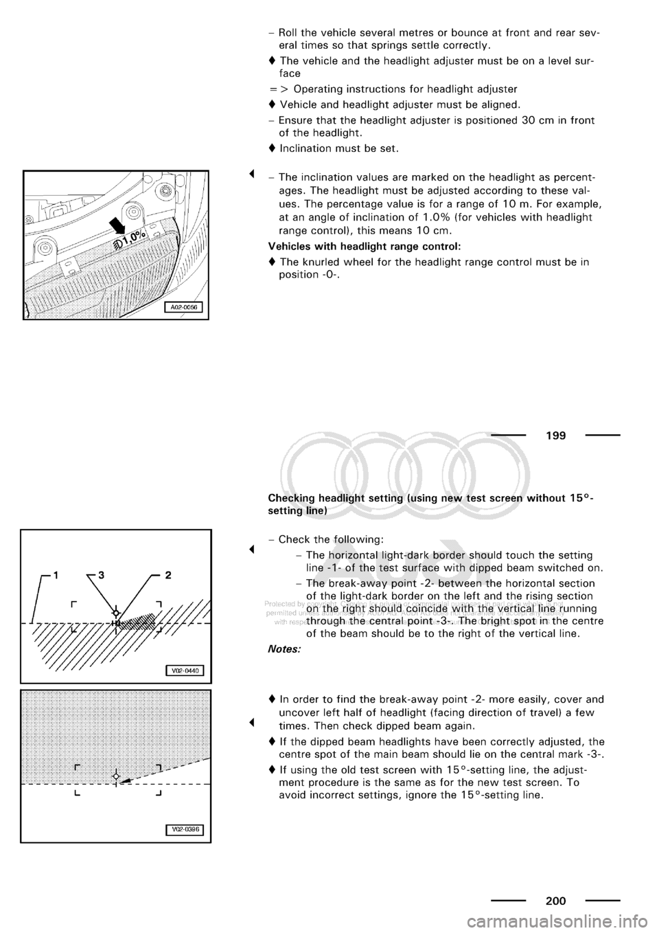 AUDI A3 1999 8L / 1.G Maintenance Workshop Manual 