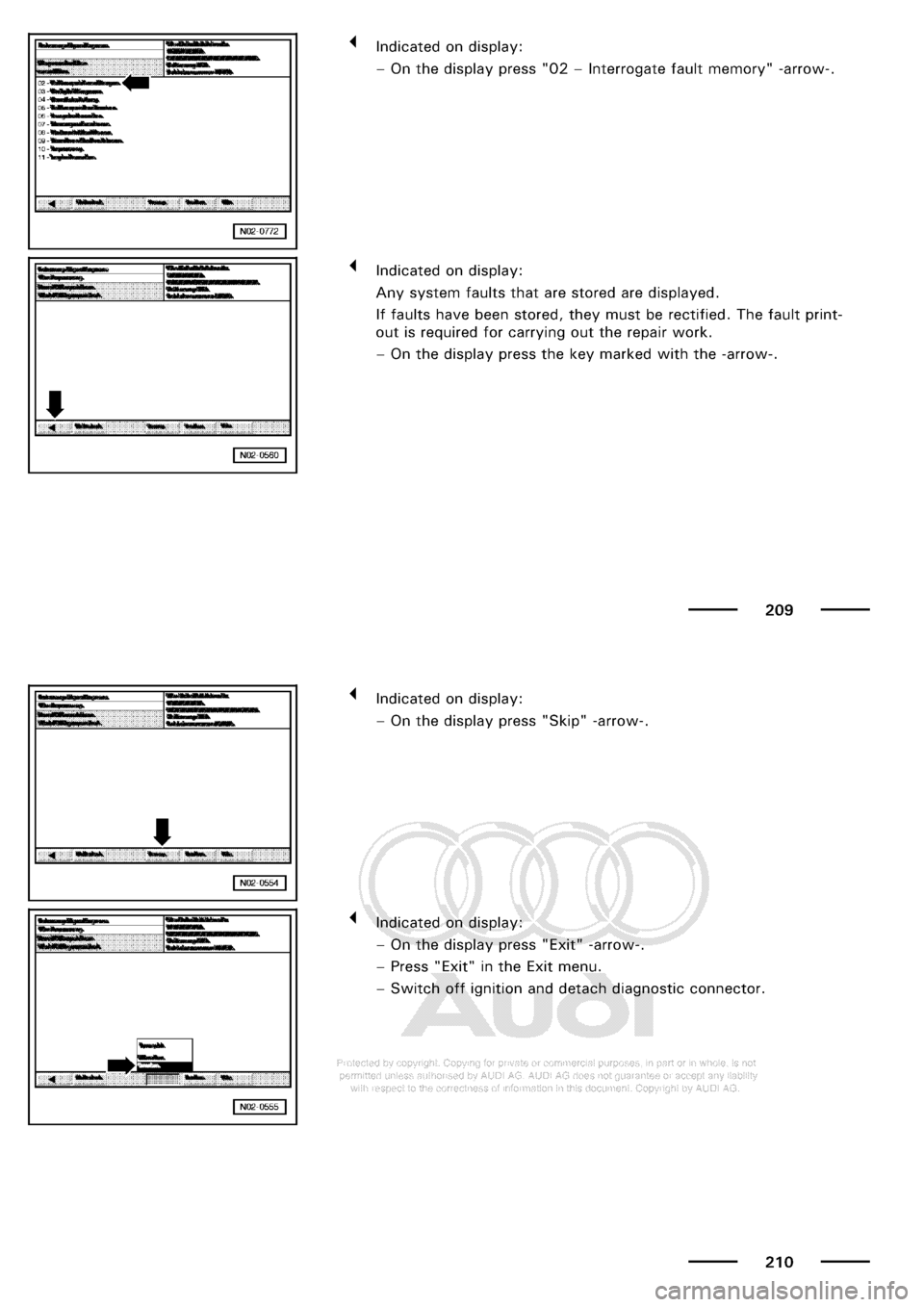 AUDI A3 1997 8L / 1.G Maintenance Workshop Manual 