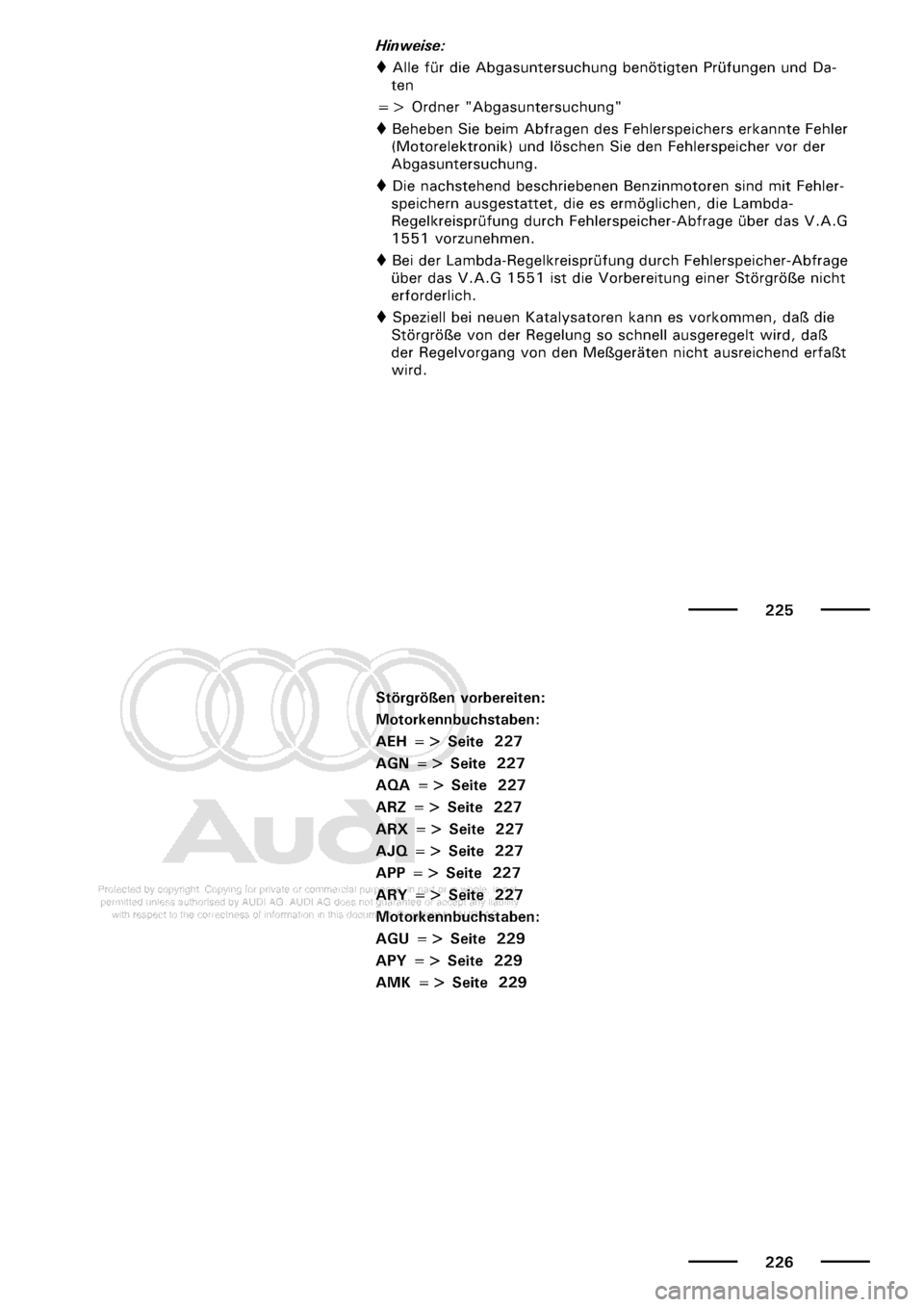 AUDI A3 2003 8L / 1.G Maintenance Workshop Manual 