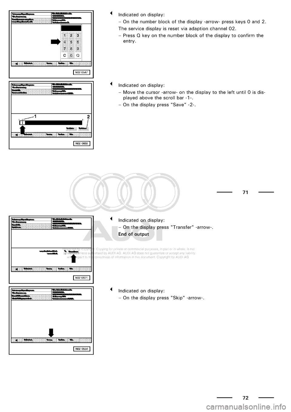 AUDI A3 2003 8L / 1.G Maintenance Owners Guide 