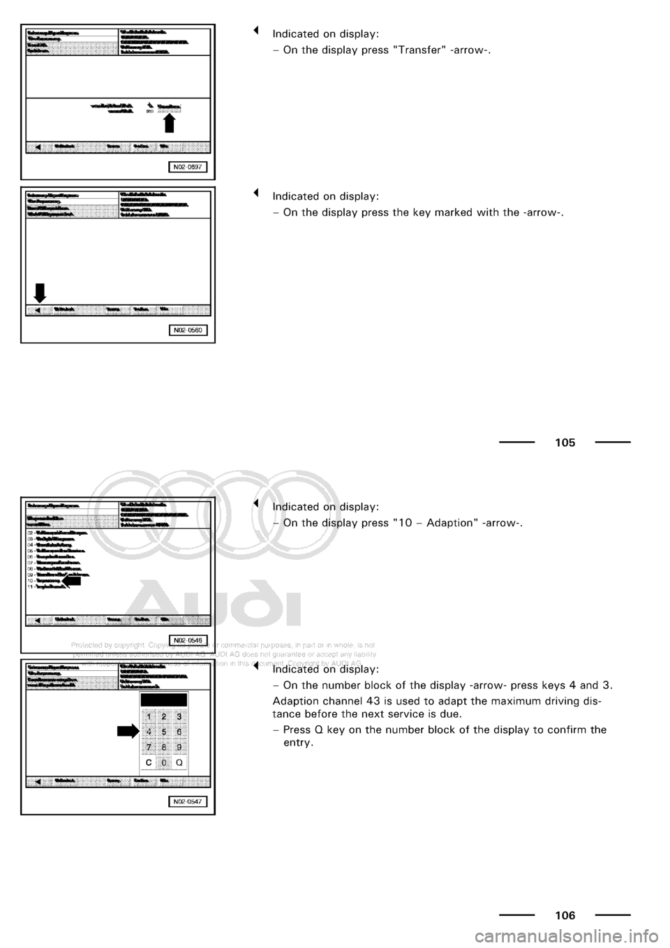 AUDI A3 1999 8L / 1.G Maintenance Repair Manual 