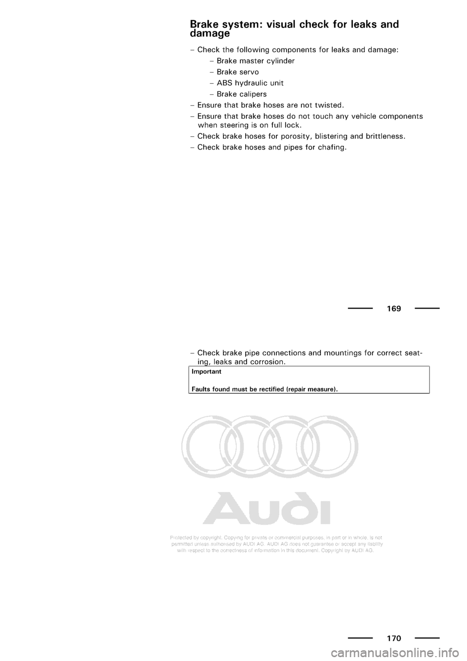 AUDI A3 2003 8L / 1.G Maintenance Manual Online 