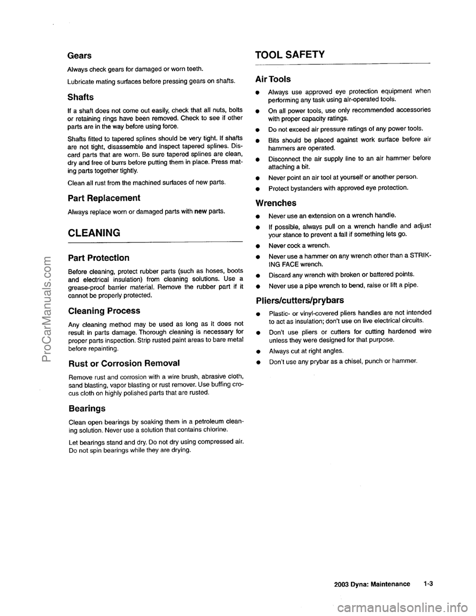 HARLEY-DAVIDSON DYNA GLIDE 2003 User Guide  [5]
ProCarManuals.com 