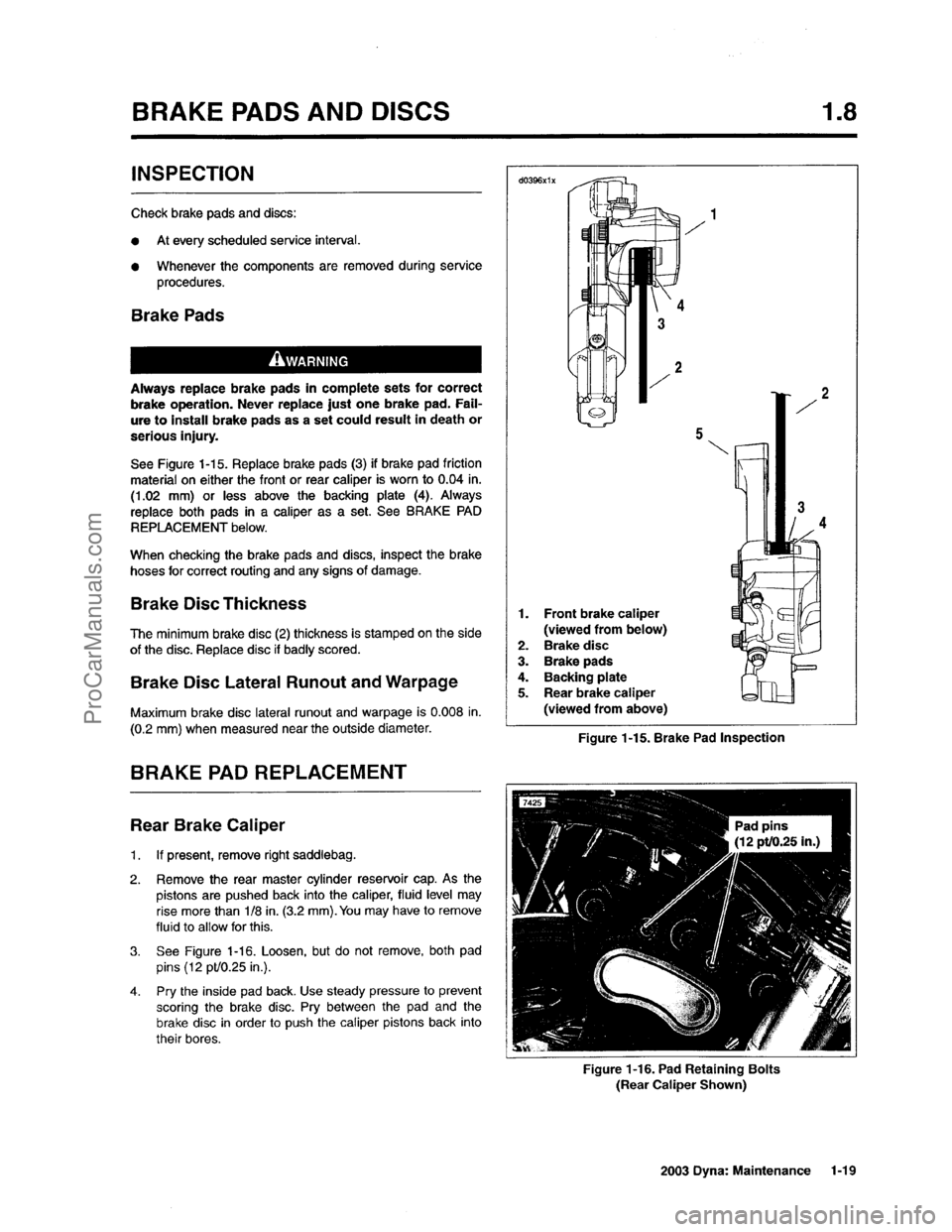 HARLEY-DAVIDSON DYNA GLIDE 2003 Owners Guide  [21]
ProCarManuals.com 