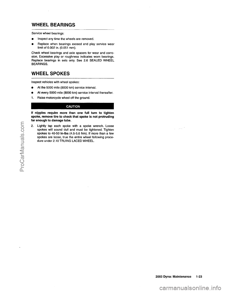 HARLEY-DAVIDSON DYNA GLIDE 2003 Owners Guide  [25]
ProCarManuals.com 
