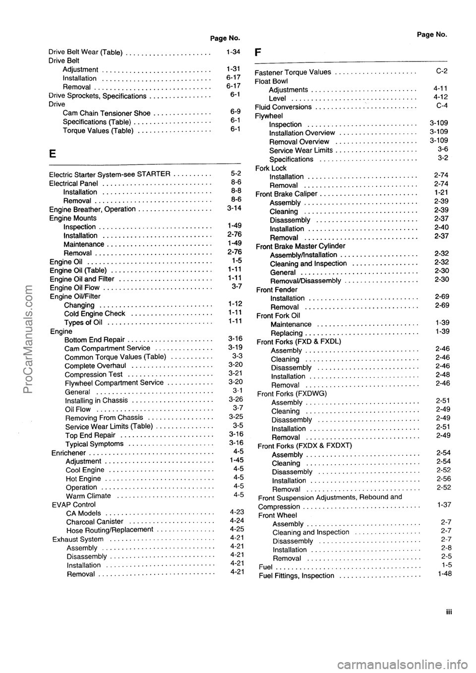 HARLEY-DAVIDSON DYNA GLIDE 2003  Service Manual  [5]
ProCarManuals.com 