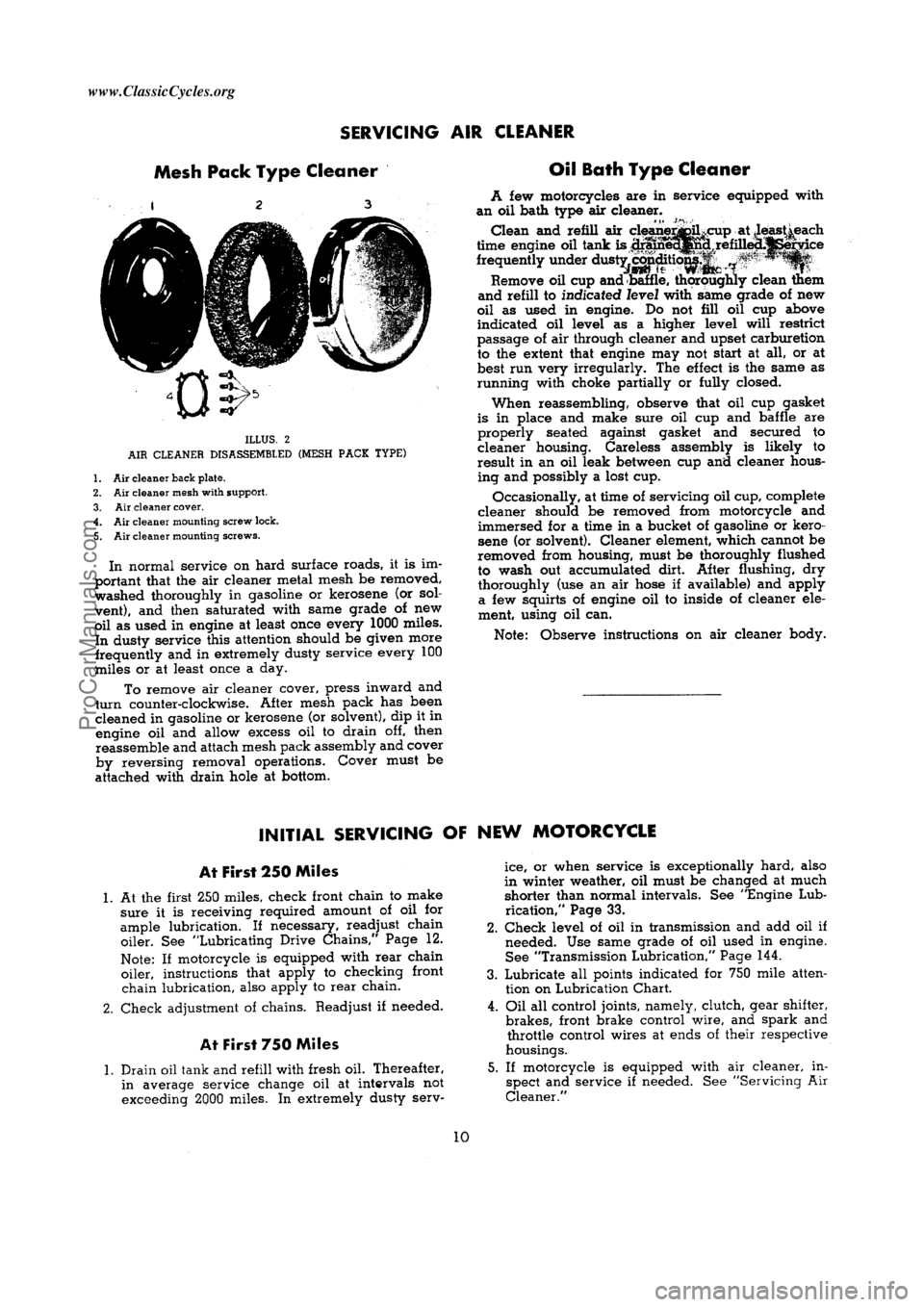 HARLEY-DAVIDSON KNUCKLEHEAD 1940  Service Manual  [10]ProCarManuals.com     www.ClassicCycles.org  