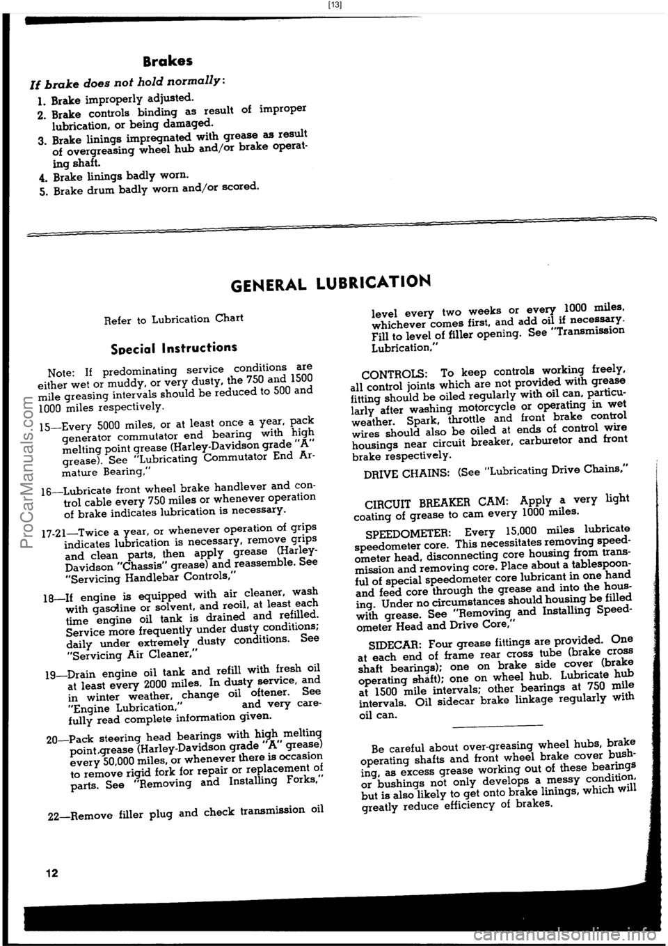 HARLEY-DAVIDSON PANHEAD 1948 User Guide  [13]
ProCarManuals.com 