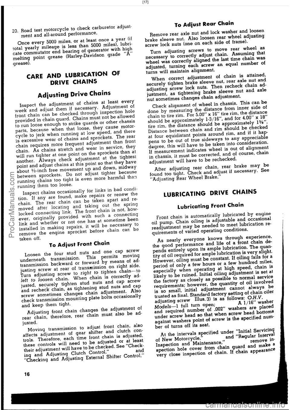 HARLEY-DAVIDSON PANHEAD 1948 User Guide  [17]
ProCarManuals.com 