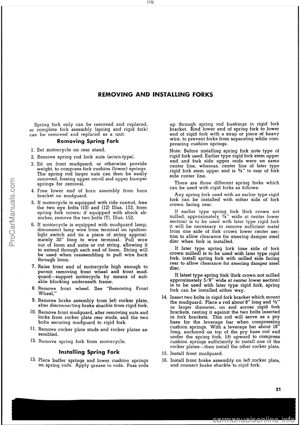 HARLEY-DAVIDSON PANHEAD 1948 Owners Guide  [13]
ProCarManuals.com 