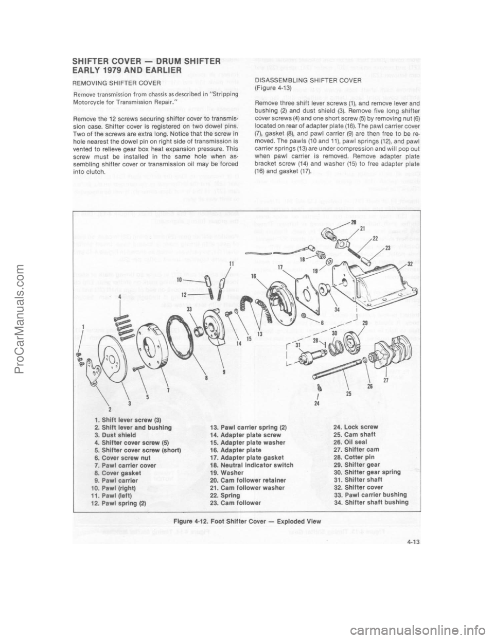 HARLEY-DAVIDSON SUPER GLIDE 1980 Service Manual ProCarManuals.com HARLEY-DAVIDSON SUPER GLIDE 1980 Service Manual ProCarManuals.com