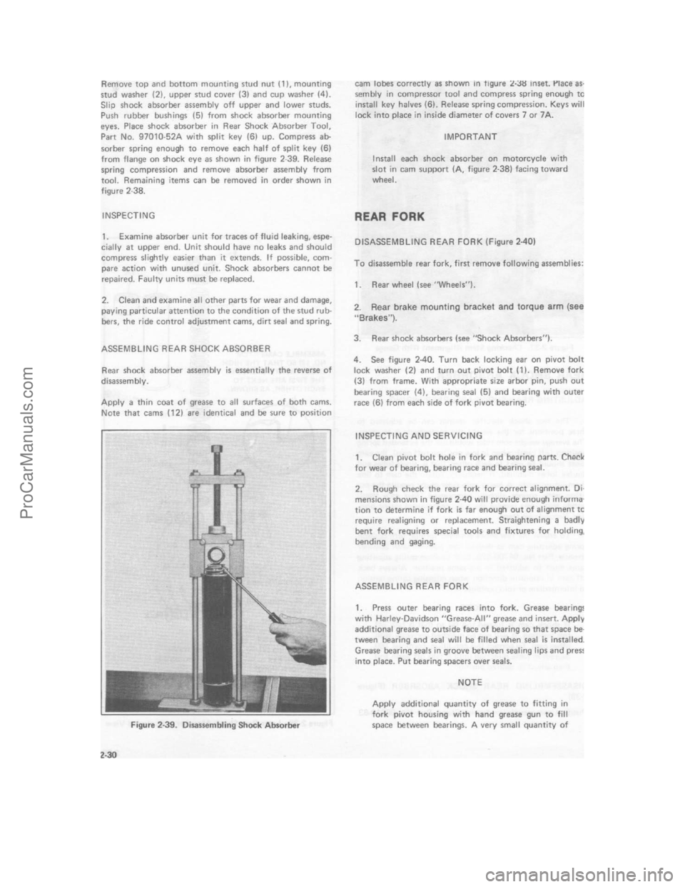 HARLEY-DAVIDSON SUPER GLIDE 1980 Workshop Manual ProCarManuals.com HARLEY-DAVIDSON SUPER GLIDE 1980 Workshop Manual ProCarManuals.com