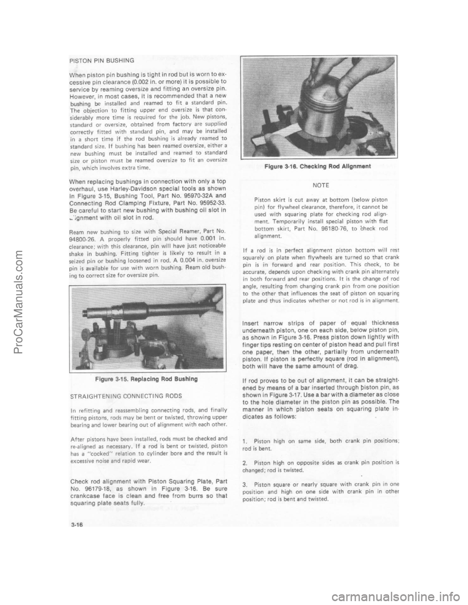 HARLEY-DAVIDSON SUPER GLIDE 1980 Manual Online ProCarManuals.com 