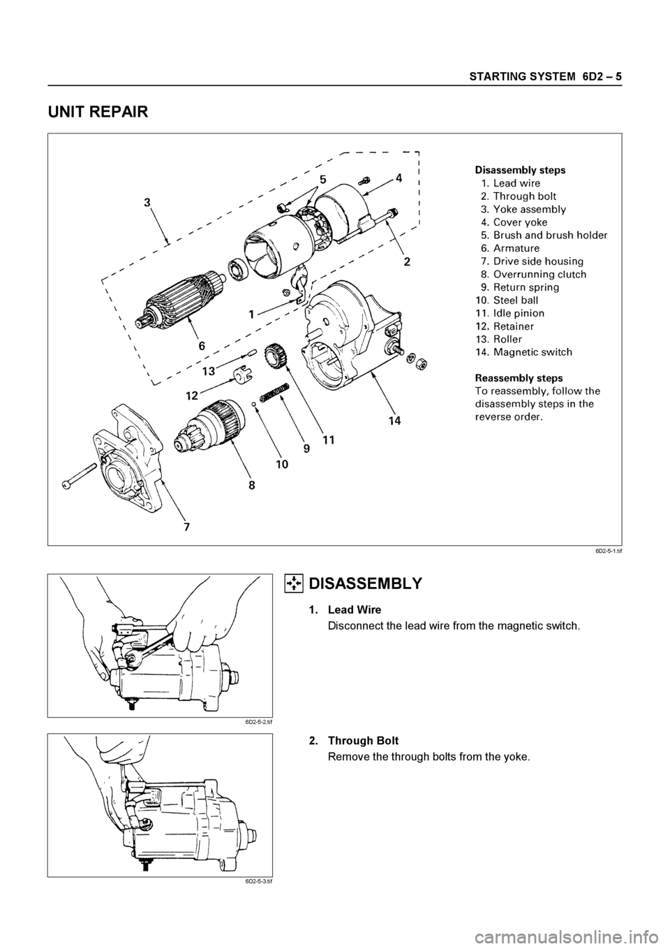 ISUZU ELF 1999  Workshop Manual 