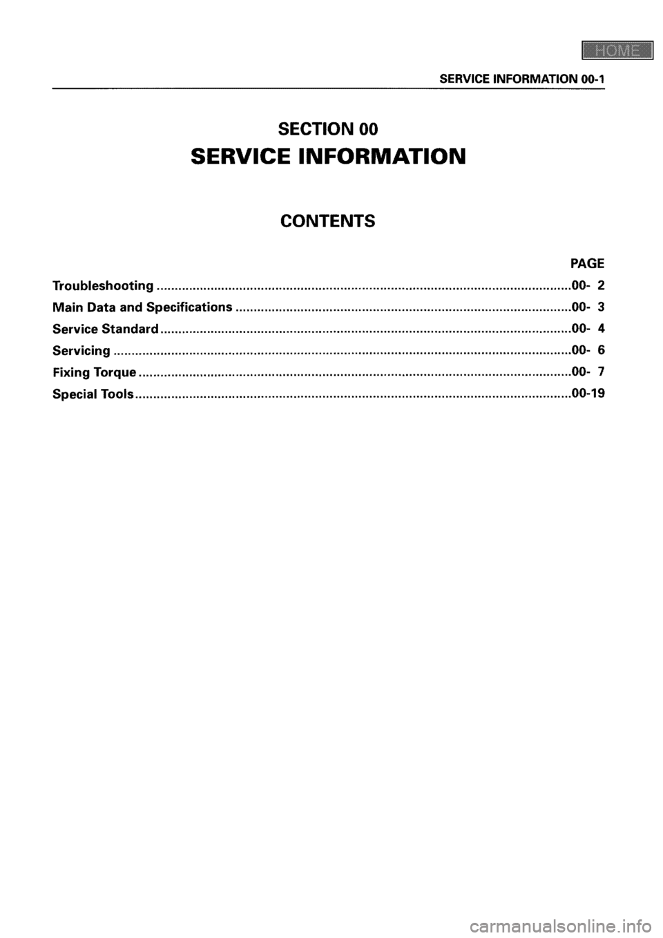 ISUZU ELF 1999 Workshop Manual ISUZU ELF 1999 Workshop Manual