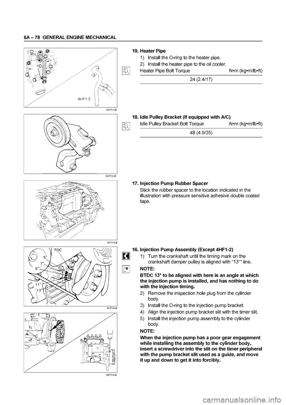ISUZU ELF 1999  Workshop Manual 