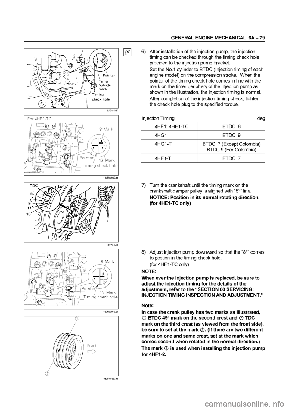 ISUZU ELF 1999  Workshop Manual 