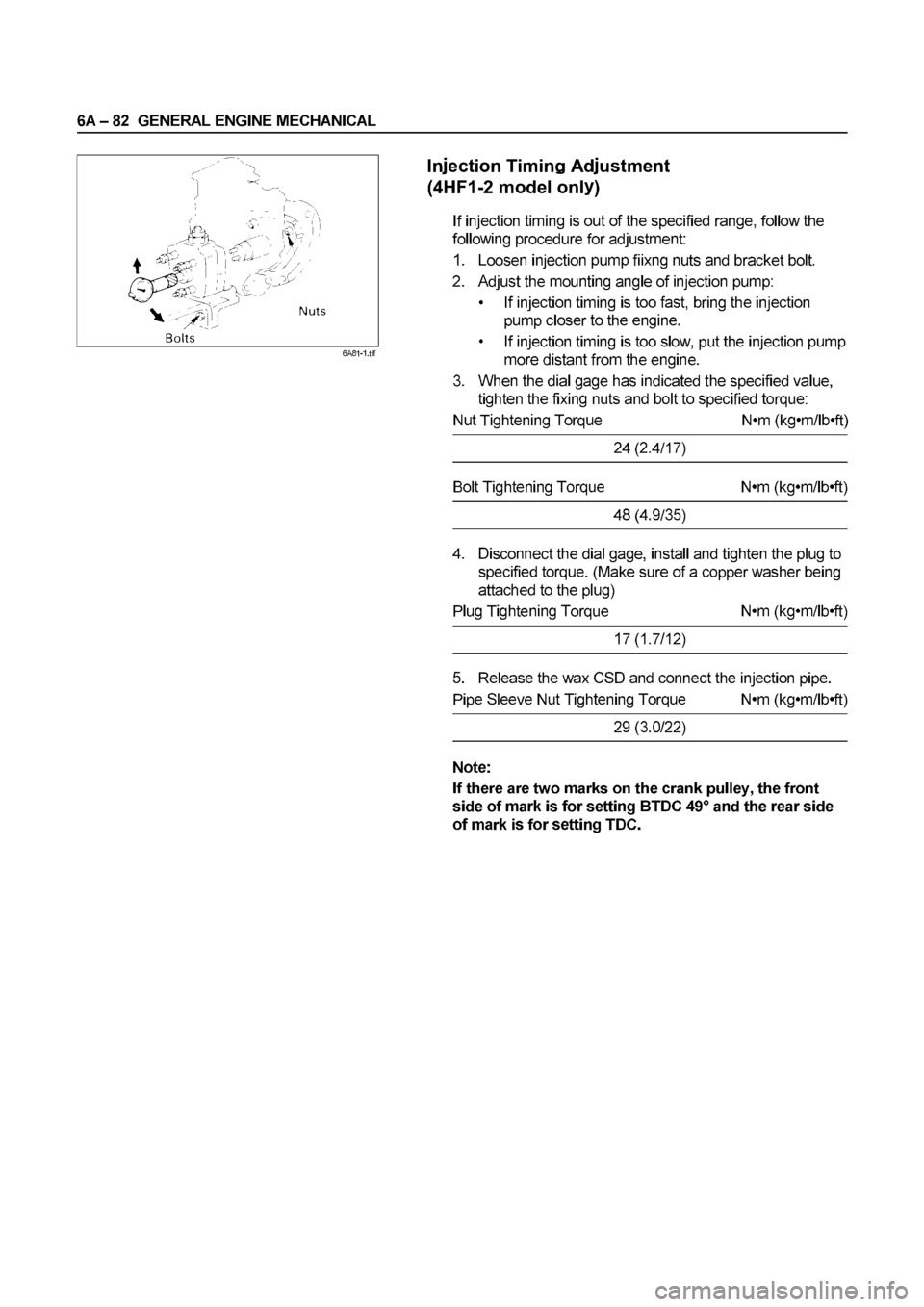 ISUZU ELF 1999  Workshop Manual 