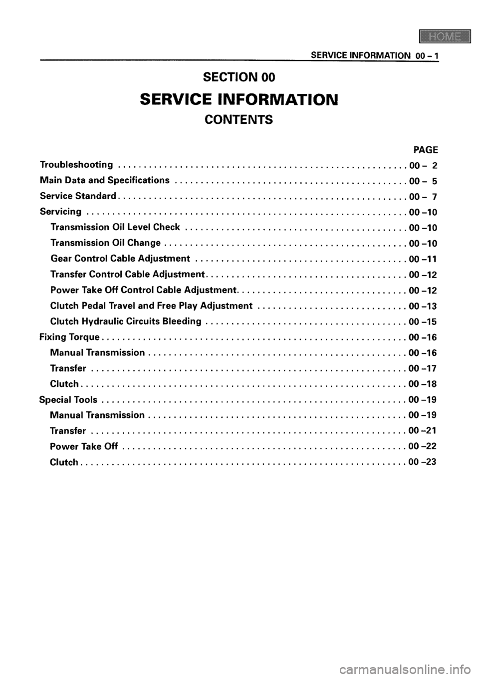 ISUZU ELF 1999 Workshop Manual ISUZU ELF 1999 Workshop Manual