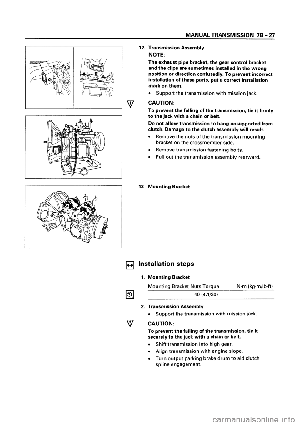 ISUZU ELF 1999 Workshop Manual ISUZU ELF 1999 Workshop Manual