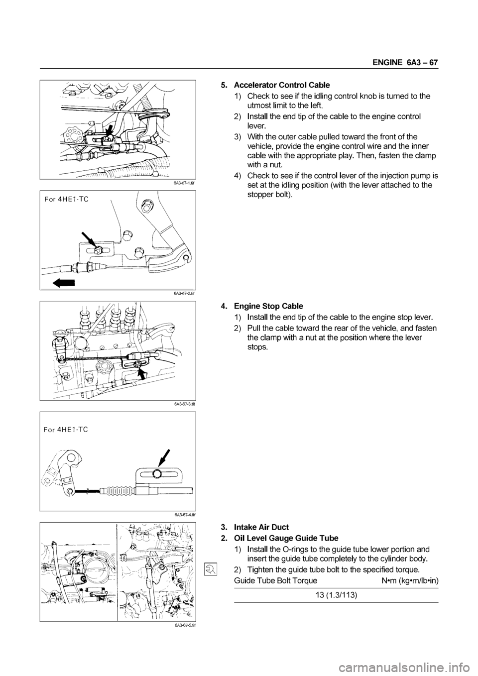 ISUZU ELF 1999 Workshop Manual ISUZU ELF 1999 Workshop Manual