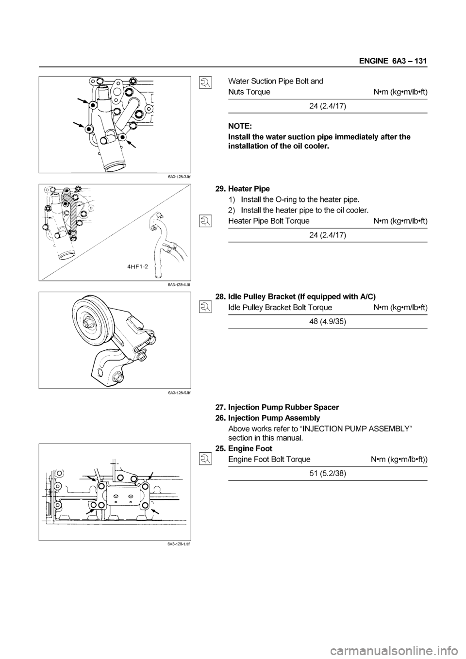 ISUZU ELF 1999 Workshop Manual ISUZU ELF 1999 Workshop Manual