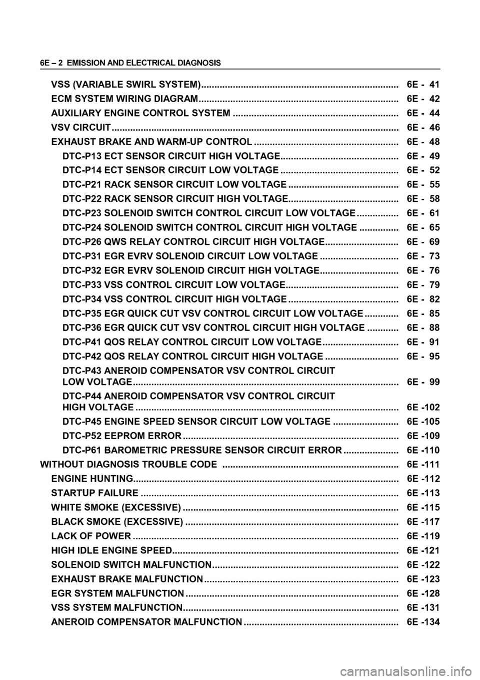 ISUZU ELF 1999  Workshop Manual 