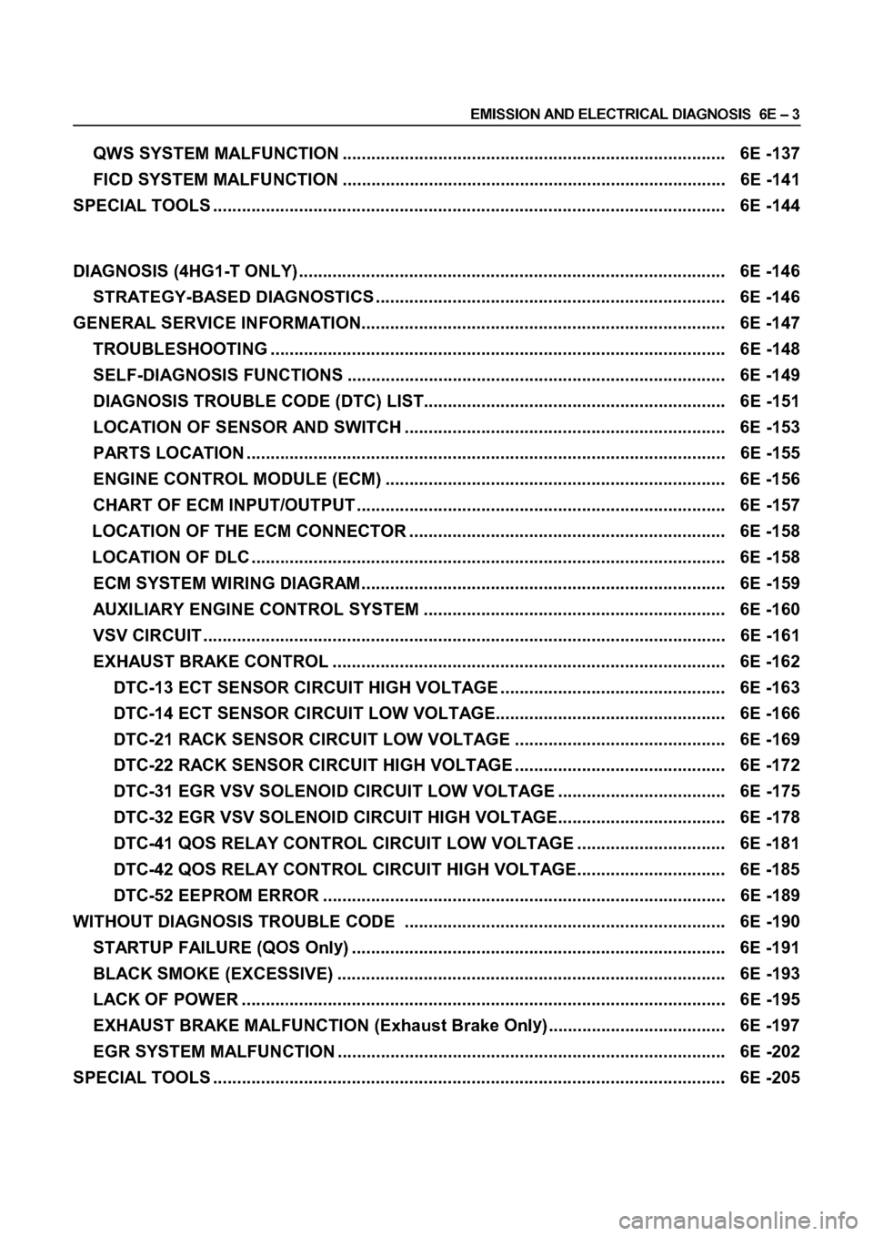 ISUZU ELF 1999  Workshop Manual 